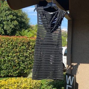 Calvin Klein Black Cover-up Dress